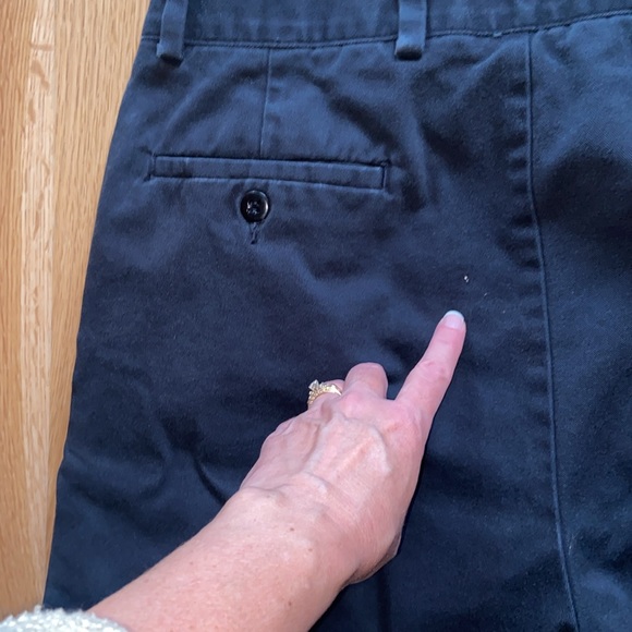 Levi’s Dockers Black Work Pants Khakis Chinos 34x32 Pleated Side Zipper Pocket - Picture 9 of 10